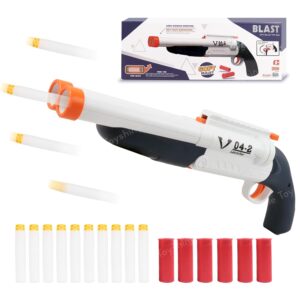 Toyshine Double-Barreled Long Range Soft Bullet Shotgun Toy