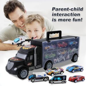 JODUDLR Toddler Transport Cars Carrier Set Truck Toys