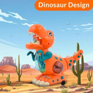 WISHKEY Plastic Bump and Go Dinosaur Toy for Kids