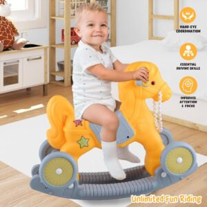 ToyMagic Rockin' Roll Horse Ride - 2 in 1 Adventure