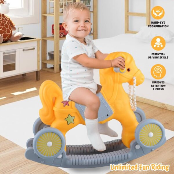 ToyMagic Rockin' Roll Horse Ride - 2 in 1 Adventure