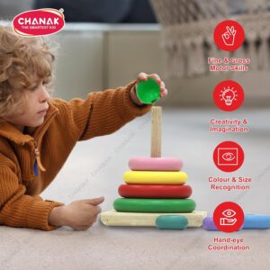 Chanak Stackable Blocks Ring Toy for Kids