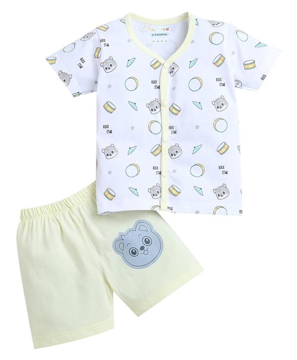 Baby Boys Half Sleeves Jabla & Short Set