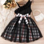 Baby-Girl's Polyester Fit and Flare Knee-Length Dress