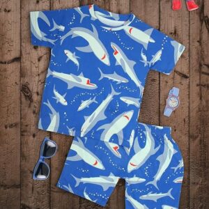Boys Cotton T-Shirt & Shorts Coord Set