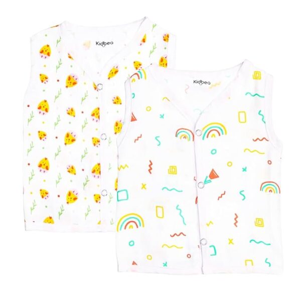 Cotton Muslin Sleeveless Jhabla for Baby Boys