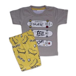 Cotton T-Shirt And Shorts Clothing Set