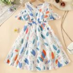 Floral Printed Layered Baby Girl Frock