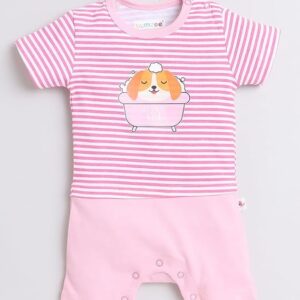 Girls Half Sleeves Thigh Length Romper