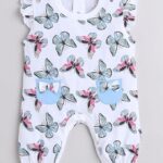 Girls Half Sleeves Thigh Length Romper