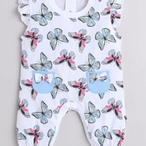 Girls Half Sleeves Thigh Length Romper