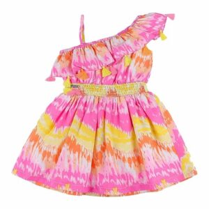 Girl's Polyester Strapless Mini Dress