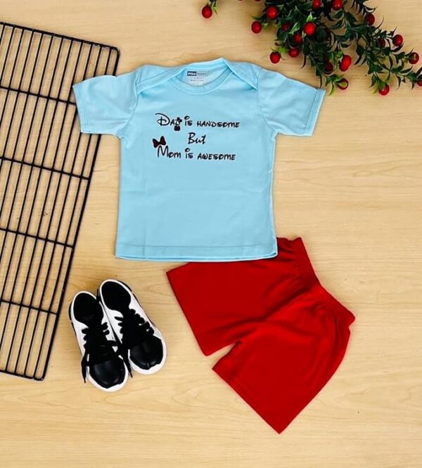 Multi-color Half Sleeves T-Shirt & Short Set