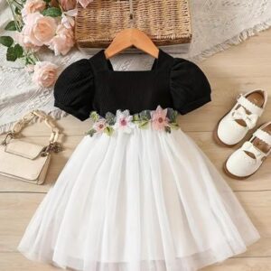 Short Sleeve Baby Girl Frock