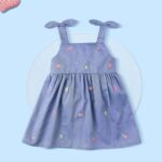 Sleeveless Round Neck Cotton Dress
