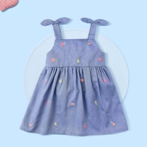 Sleeveless Round Neck Cotton Dress