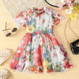 ruffel Pattern Baby Girl Frock