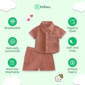 100% Linen Shirt & Pant Co-ord Set for Kids