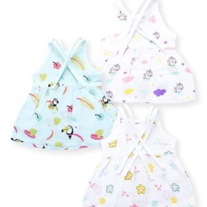 100% Organic Cotton, Printed Muslin Frock