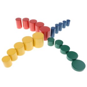 Creations Wooden Montessori Knobless Cylinders Set