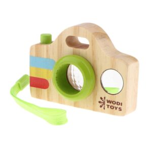 ATORSE Kids Wooden Mini Camera Educational Toy