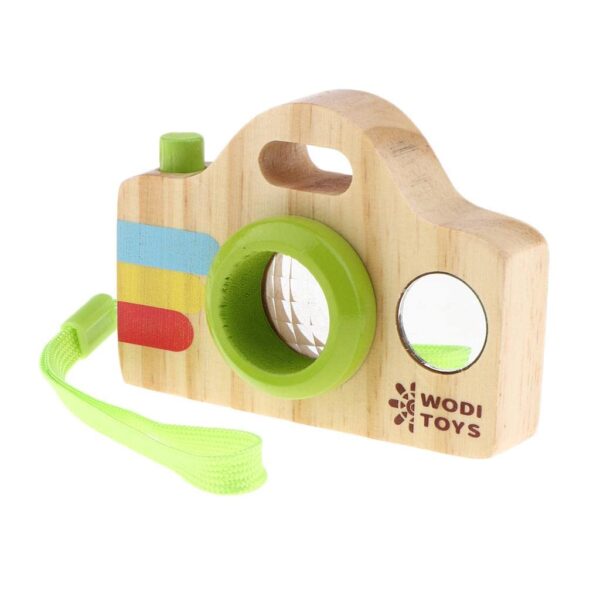 ATORSE Kids Wooden Mini Camera Educational Toy