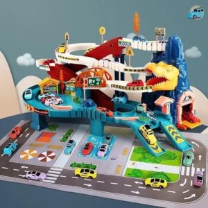 JOY JESTURE Dinosaur Toy Car Race Track