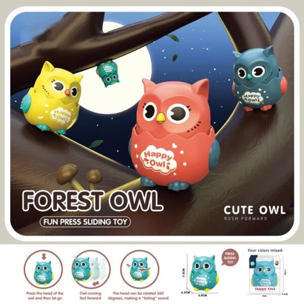 ADORA Press & Go Owl Toy for Toddlers