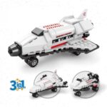 Amitasha 3in1 Space Shuttle Exploration Building Blocks Rocket Launcher
