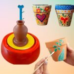 Estilo Pottery Wheel Kit | Battery Operated Pottery & Painting Kit