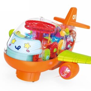 APKEY BRAND® New Transparent Airplane Musical Sound Toy for Kids