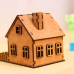 3D MDF Puzzle House 3D Puzzle for Kids