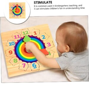 PLUSPOINT Wooden Clock Learning Puzzle for Kids