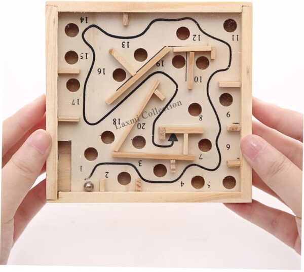 Wooden Labyrinth Maze Toys Brain Teaser Puzzle