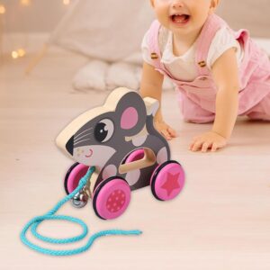 bnf® Handmade Wooden Pull Toy Animal Push and Pull Along Toys