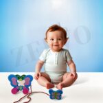 Wooden Pull String Toys for Kids (Butterfly)