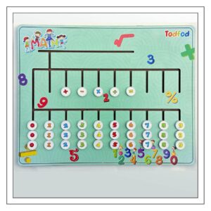 Wooden Mathmatical Maze Puzzle Montessori Counting Matching Wooden Puzzles