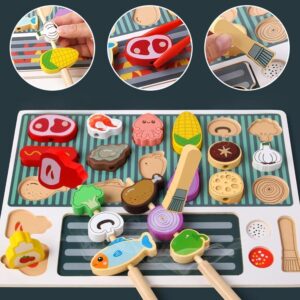 BNF® Kids BBQ Grill Play Kitchen Accessories for Boys Girls