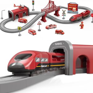 Happy Hues DIY Train & Car Track Set for Kids