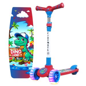 Kidsmate Spartan Kick Scooter with Broad PU LED Wheels