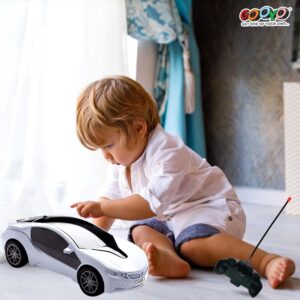 Gooyo Battery Operated 3D Lights Remote Control High Speed Racing Car Toy