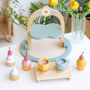 Wooden Dessert Cake Food Set