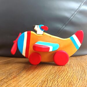 Taruh Wooden Push Toy | Wooden Dog | Wooden Push Aeroplane