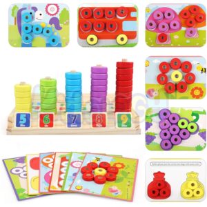 Kidology Montessori Wooden Counting Puzzle