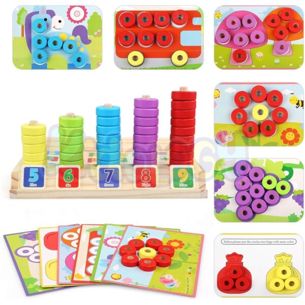 Kidology Montessori Wooden Counting Puzzle