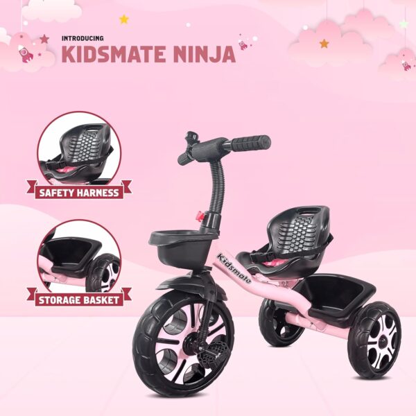 Kidsmate Ninja Plug N Play Durable Kids/Baby Tricycle