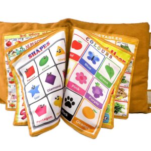 Keshav Creation Printed Velvet Learning Baby Pillow