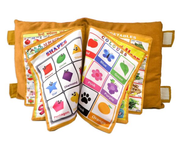 Keshav Creation Printed Velvet Learning Baby Pillow