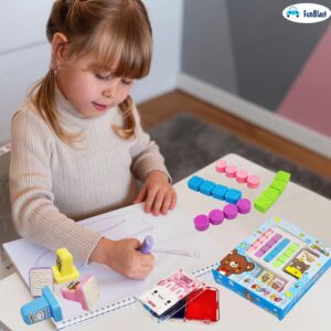 FunBlast Bear Theme Rubber Seal Stamp Kit – DIY Coloring & Stamping Set