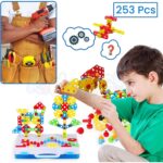 Kidology Electric Drill Screw Tool Set Creative Mosaic Puzzle Toy